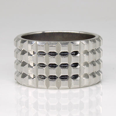 18k White Gold Band | SZ 7.75 |