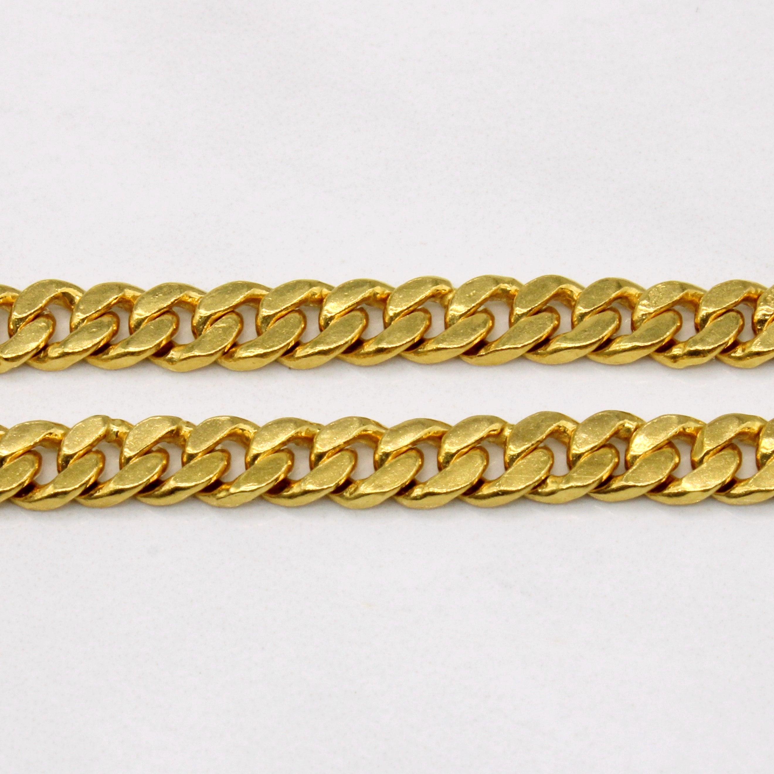 24k Yellow Gold Cuban Link Chain | 20" |