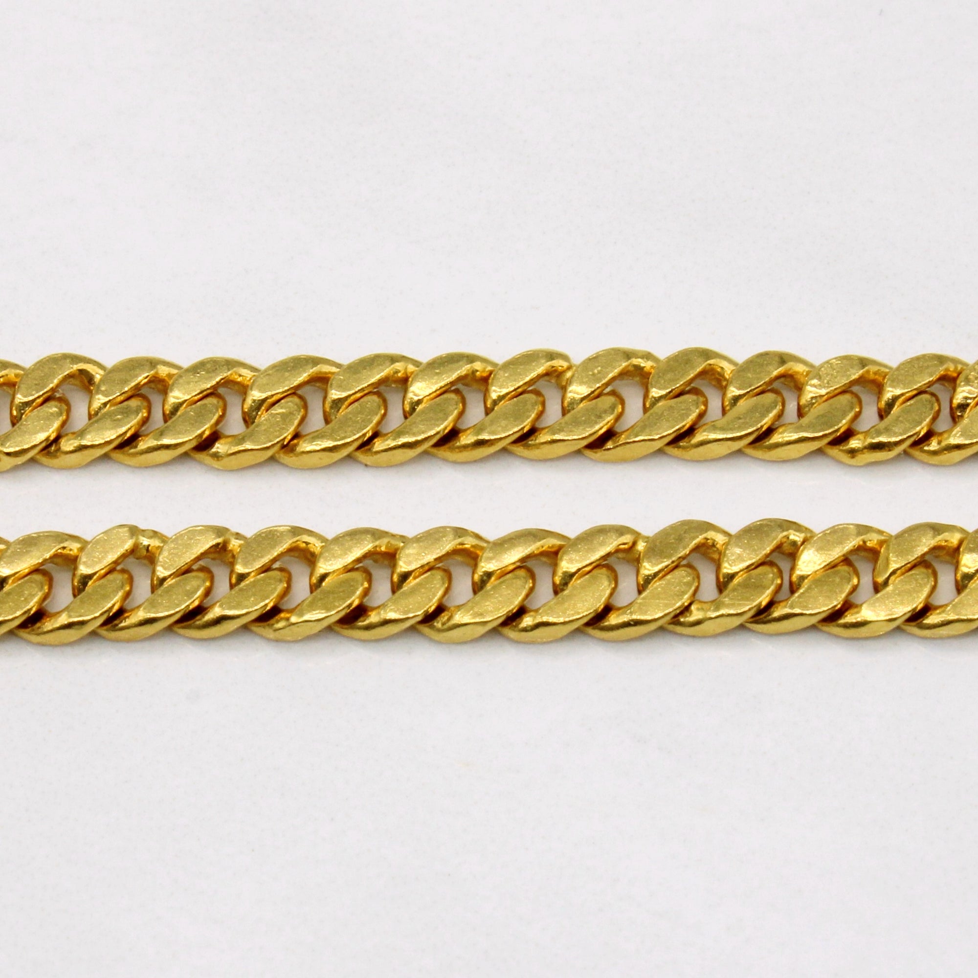 24k Yellow Gold Cuban Link Chain | 20