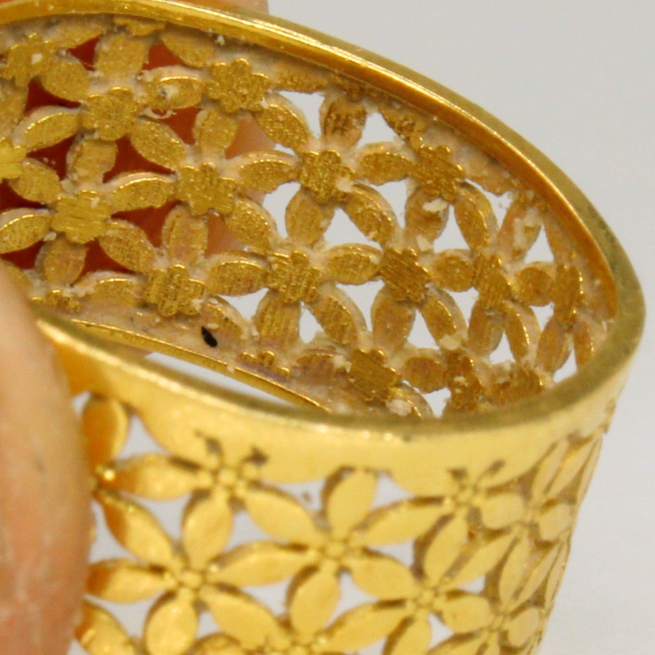 18k Yellow Gold Lattice Ring | SZ 6 |