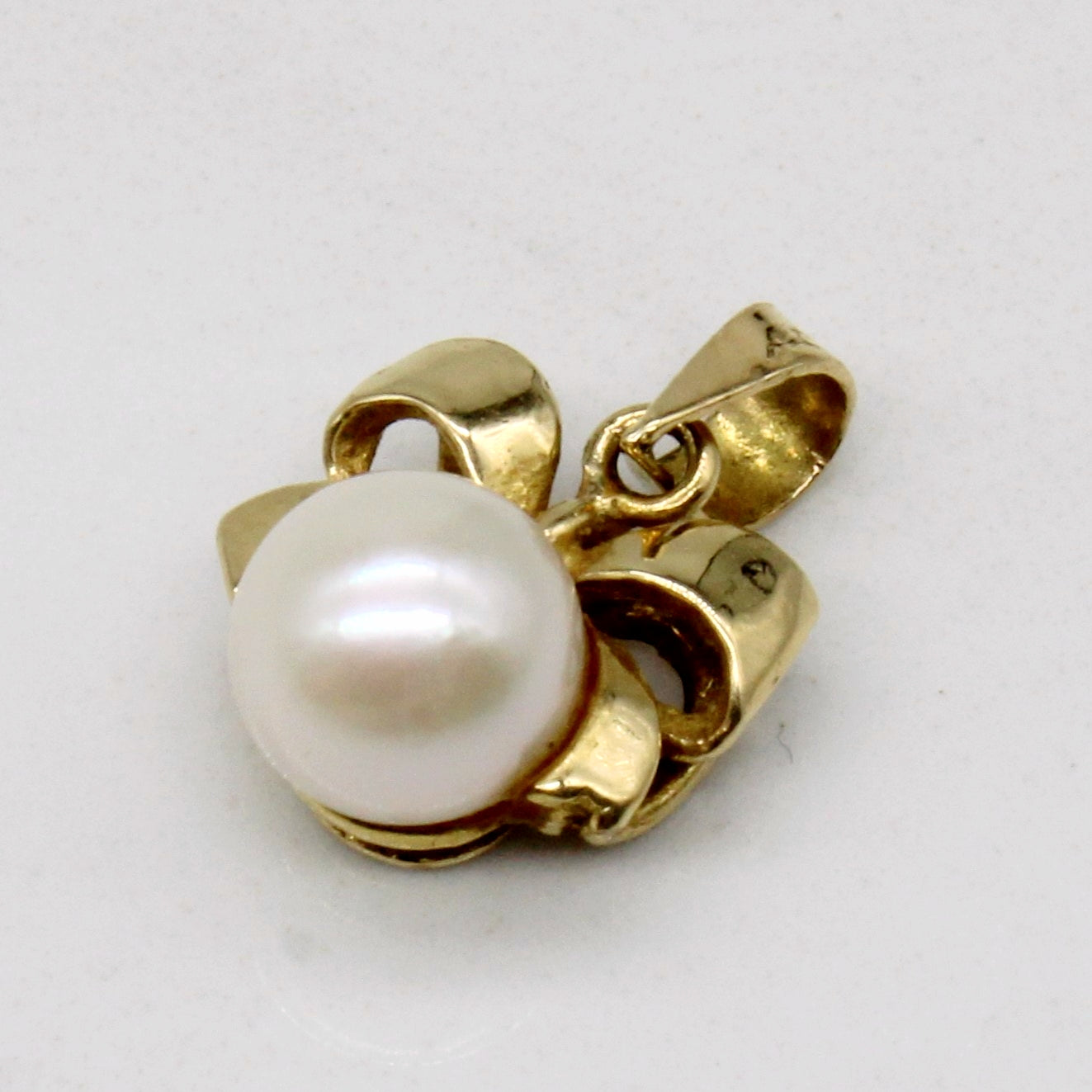 Pearl Bow Pendant