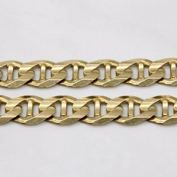 10k Yellow Gold Anchor Link Chain | 25