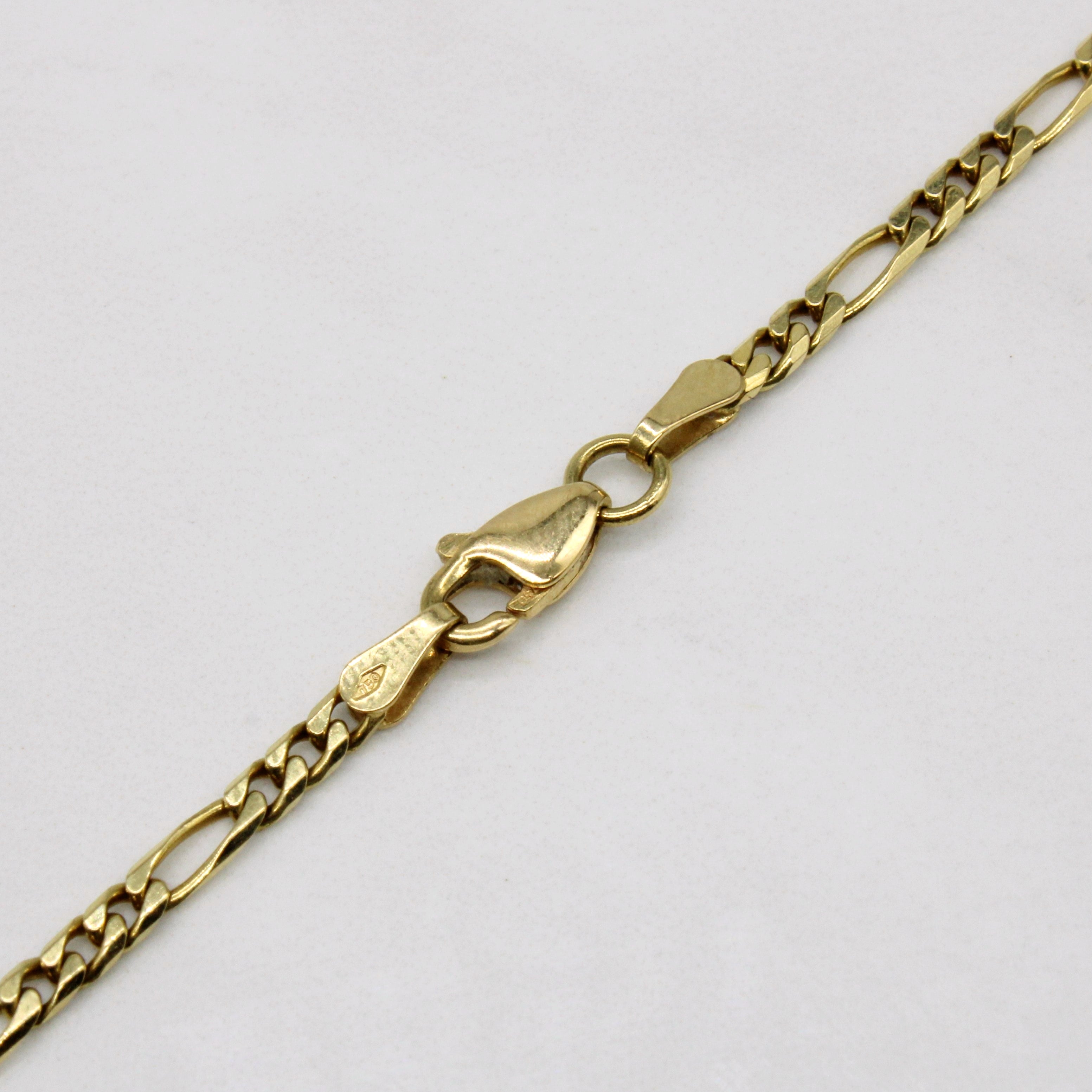 18k Yellow Gold Figarucci Chain | 18" |