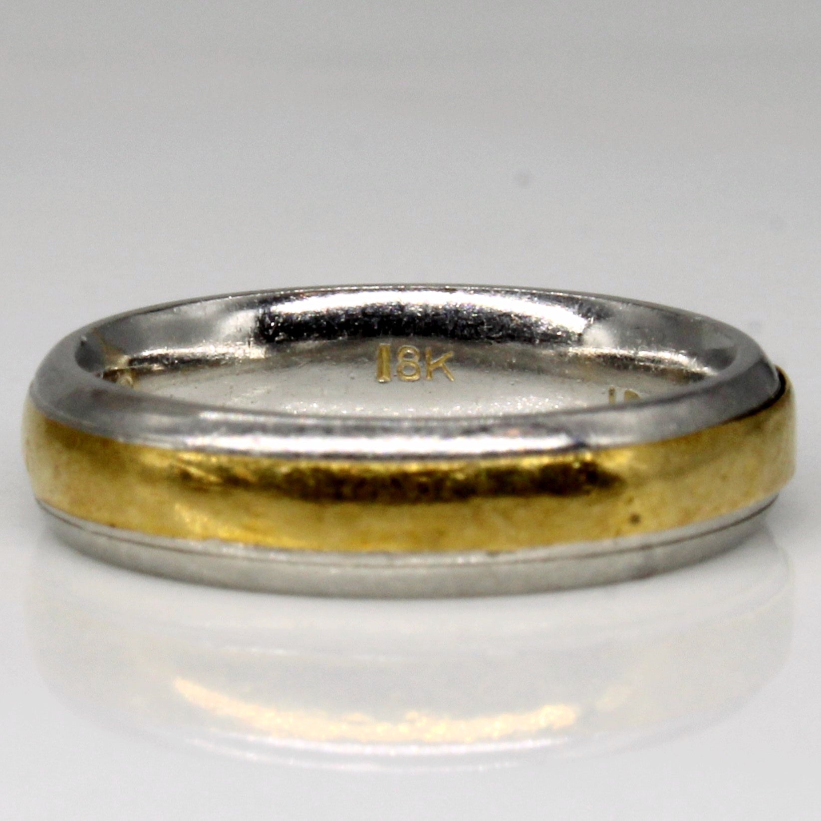 18k Two Tone Gold Band | SZ 3.75 |
