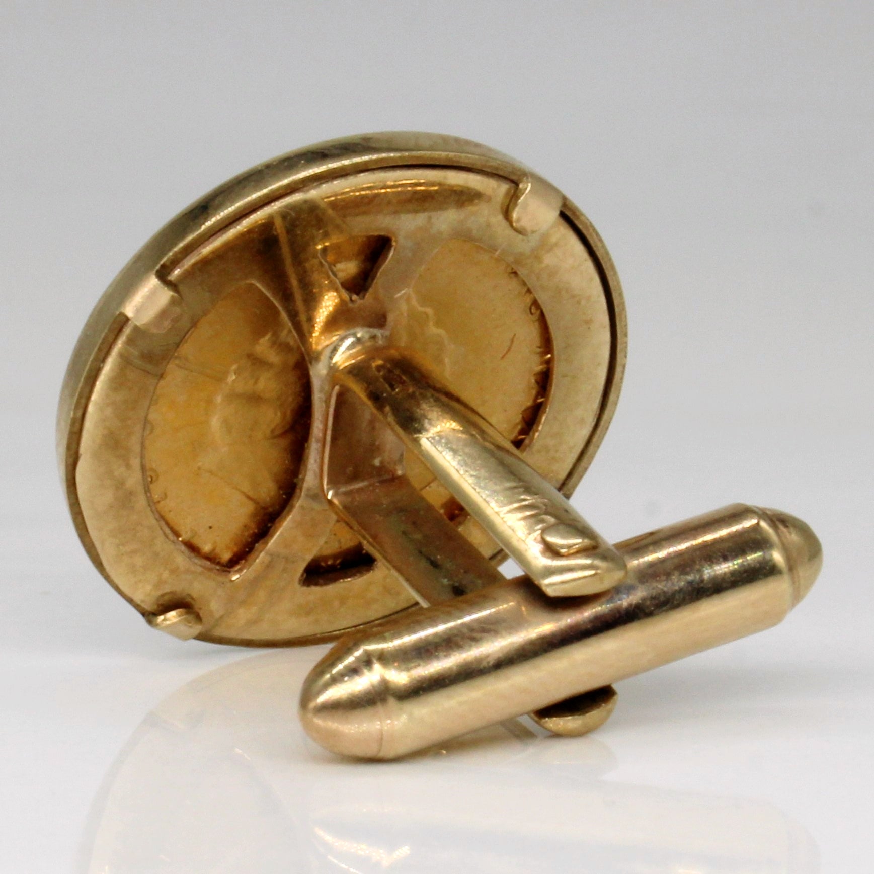 9k Yellow Gold Krugerrand Cufflinks