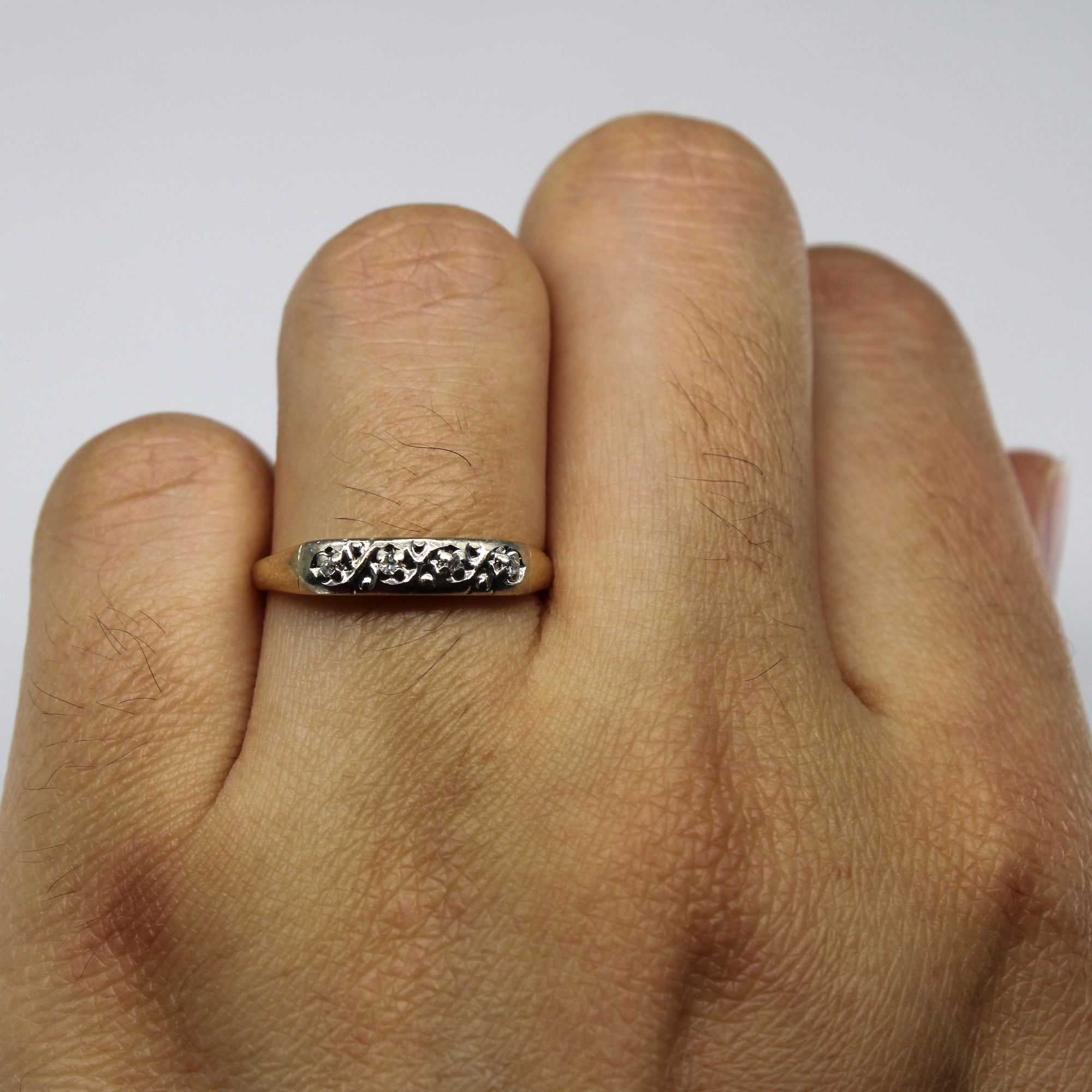 Four Stone Diamond Ring | 0.04ctw | SZ 6.25 |