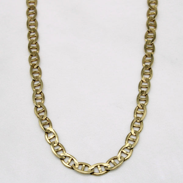 10k Yellow Gold Anchor Link Chain | 30