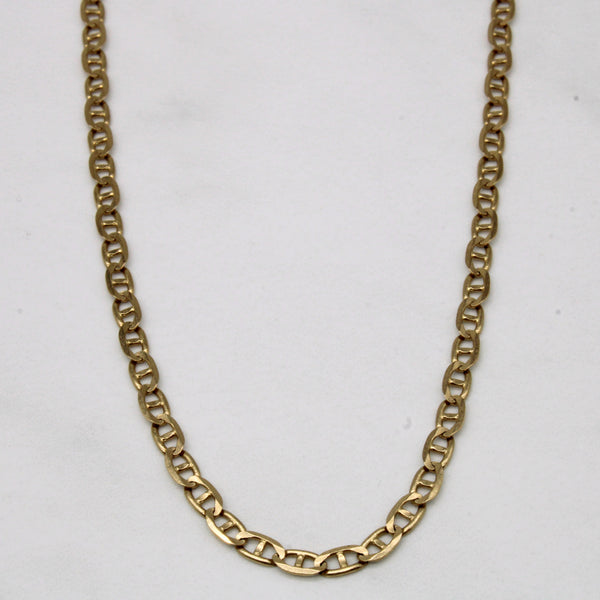 10k Yellow Gold Anchor Link Chain | 22
