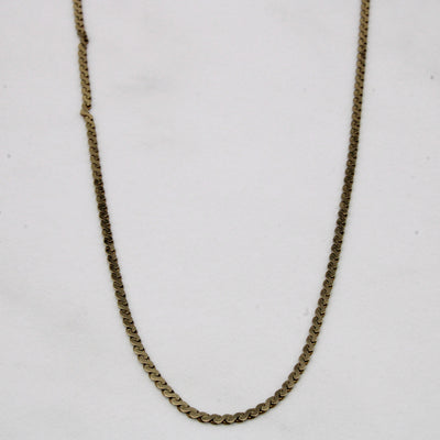 10k Yellow Gold S Link Chain | 16