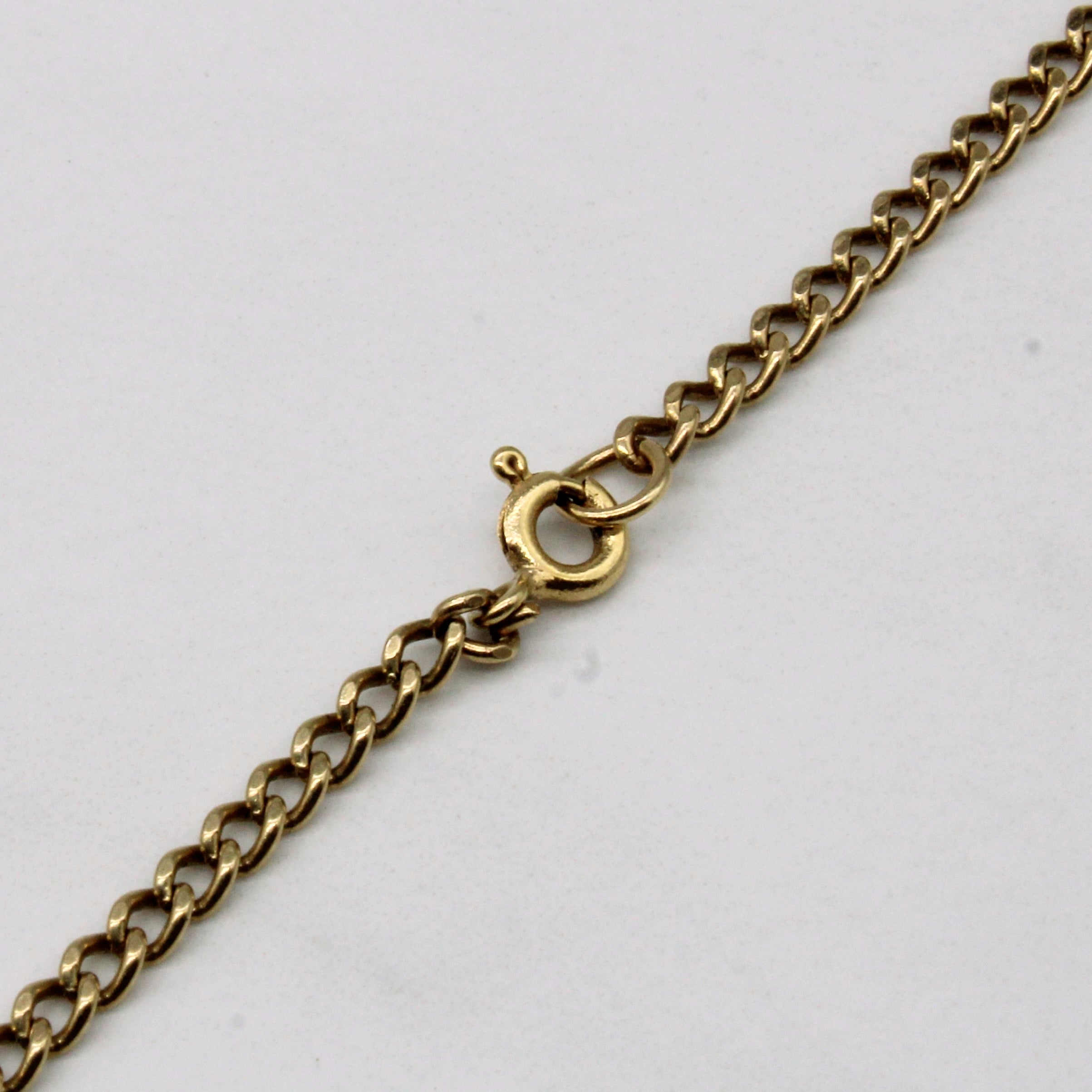 10k Yellow Gold Curb Link Chain | 22" |