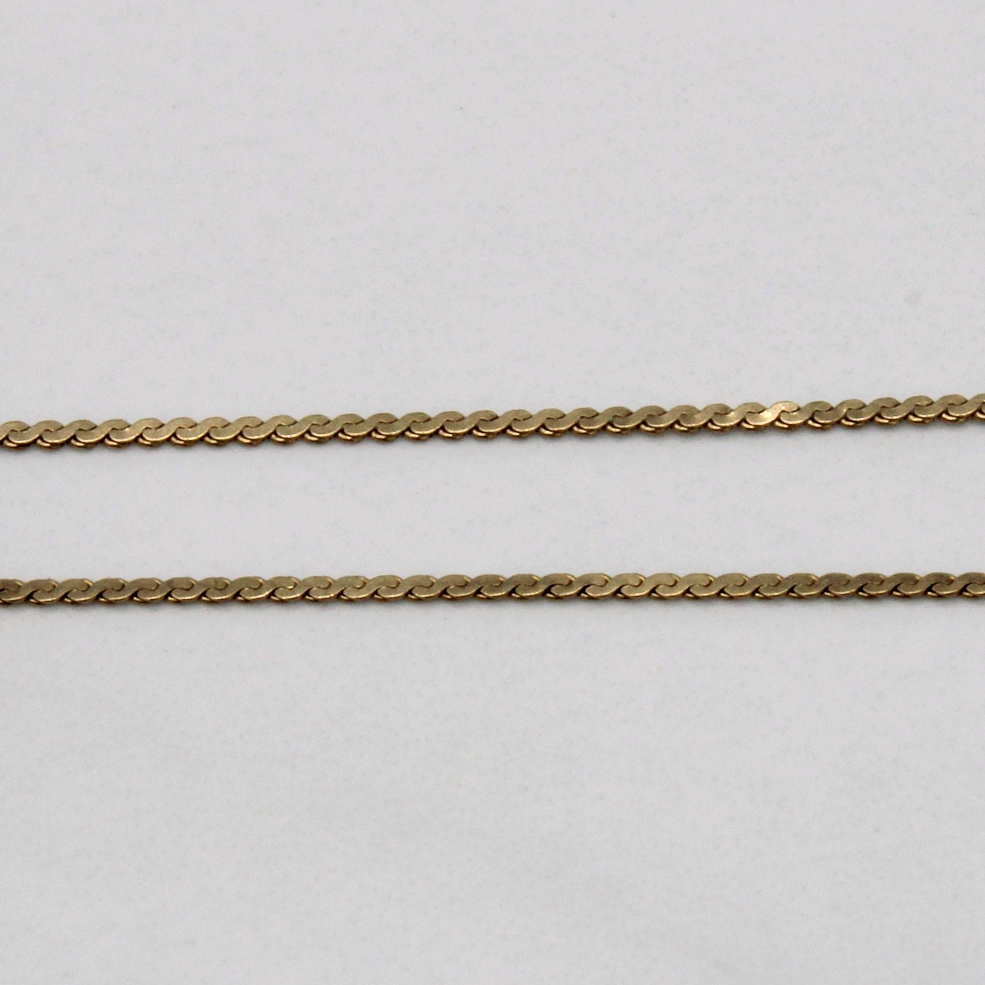 10k Yellow Gold S Link Chain | 18" |