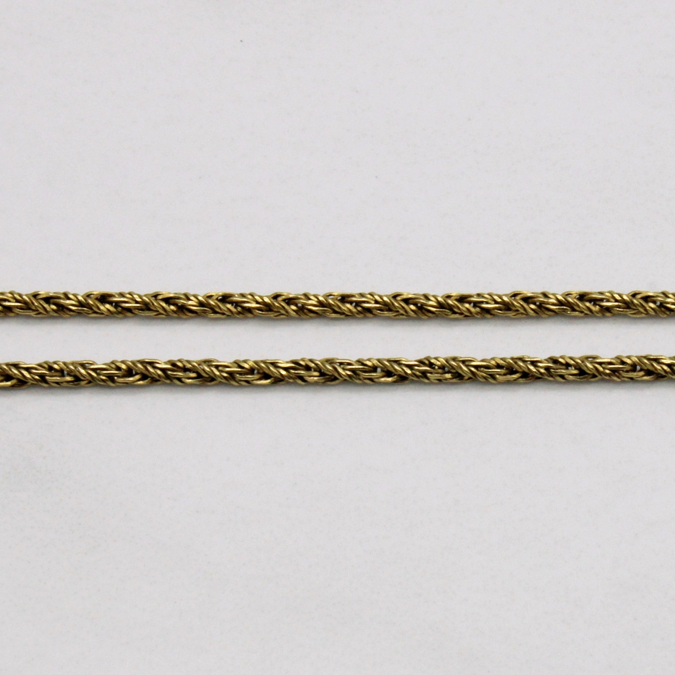 18k Yellow Gold Rope Chain | 16" |