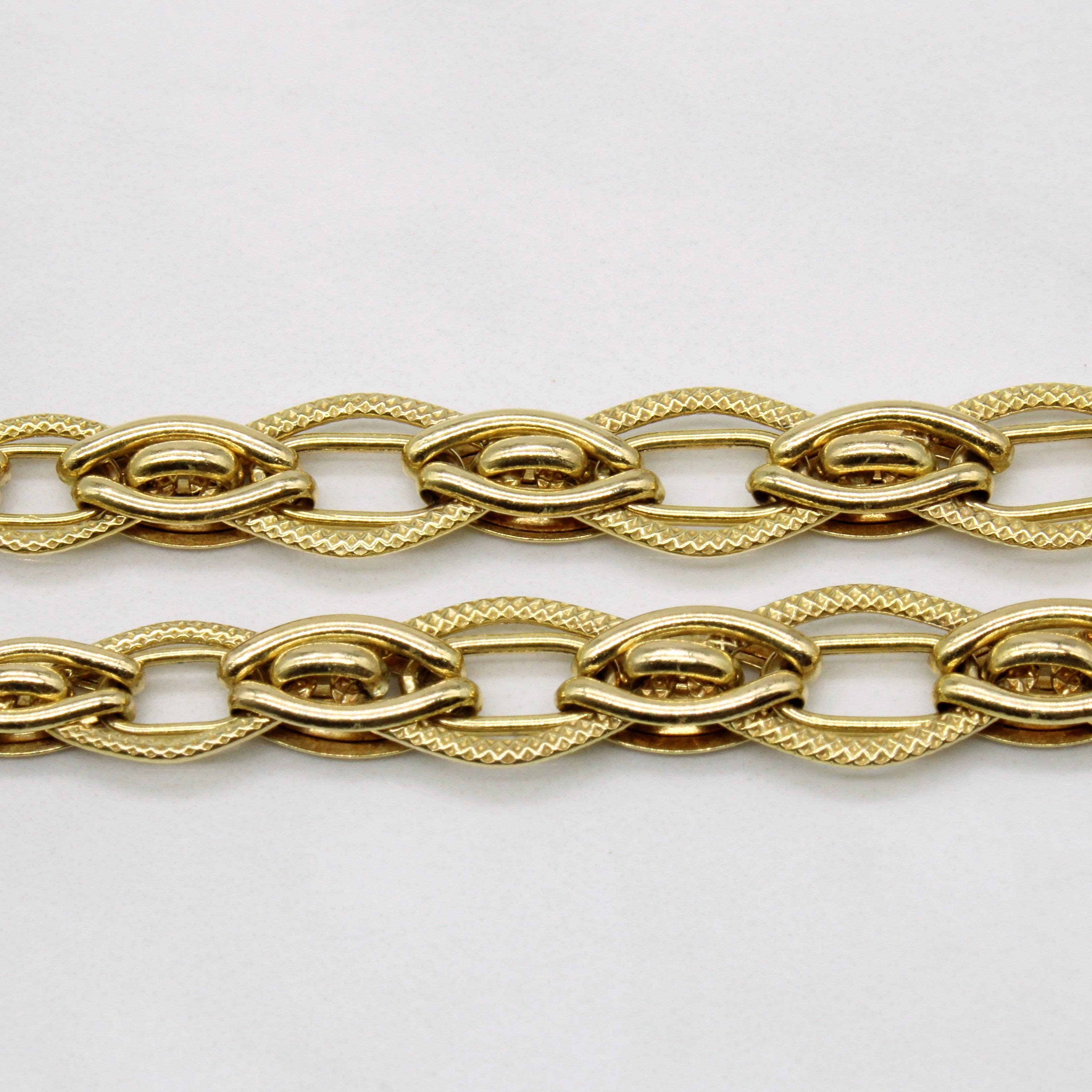 14k Yellow Gold Unique Link Chain | 18" |