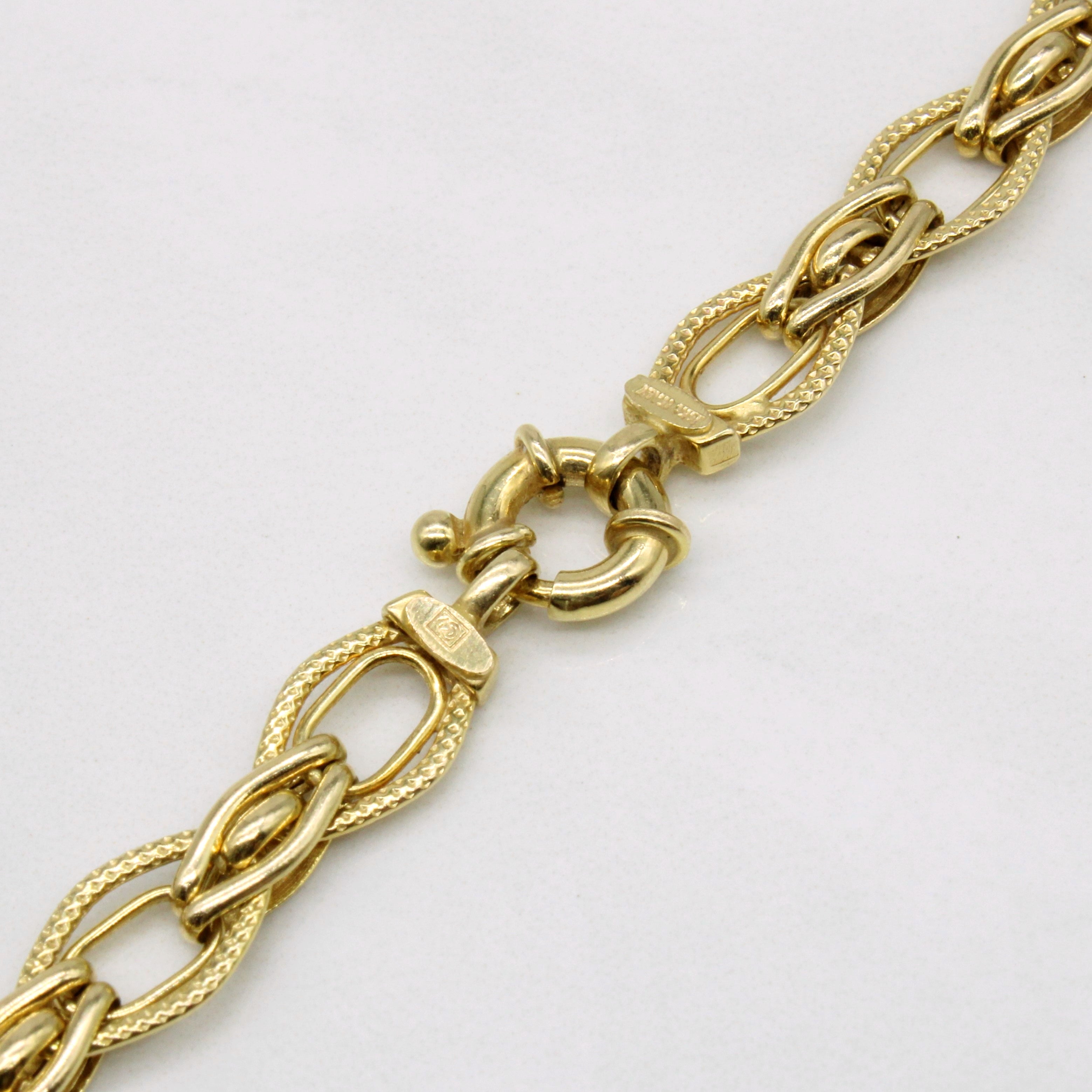 14k Yellow Gold Unique Link Chain | 18" |