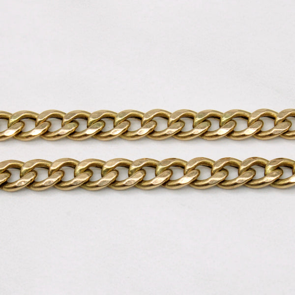 14k Yellow Gold Curb Link Chain | 20