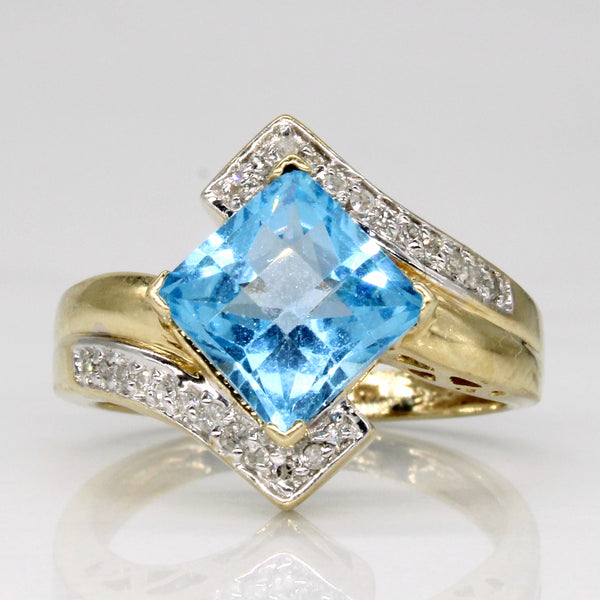 Topaz & Diamond Cocktail Ring | 2.00ct, 0.07ctw | SZ 6.75 |