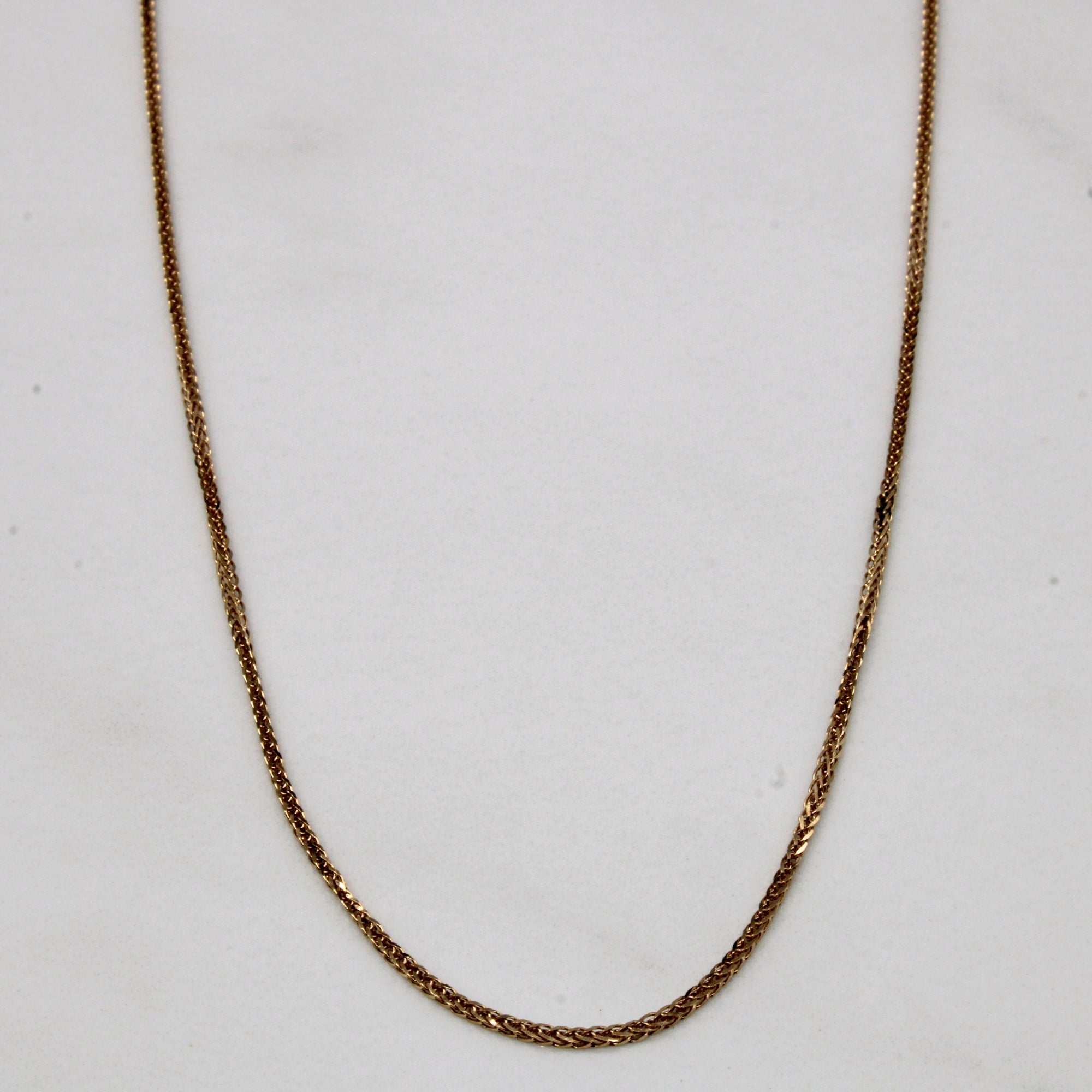 18k yellow gold wheat chain Clearance