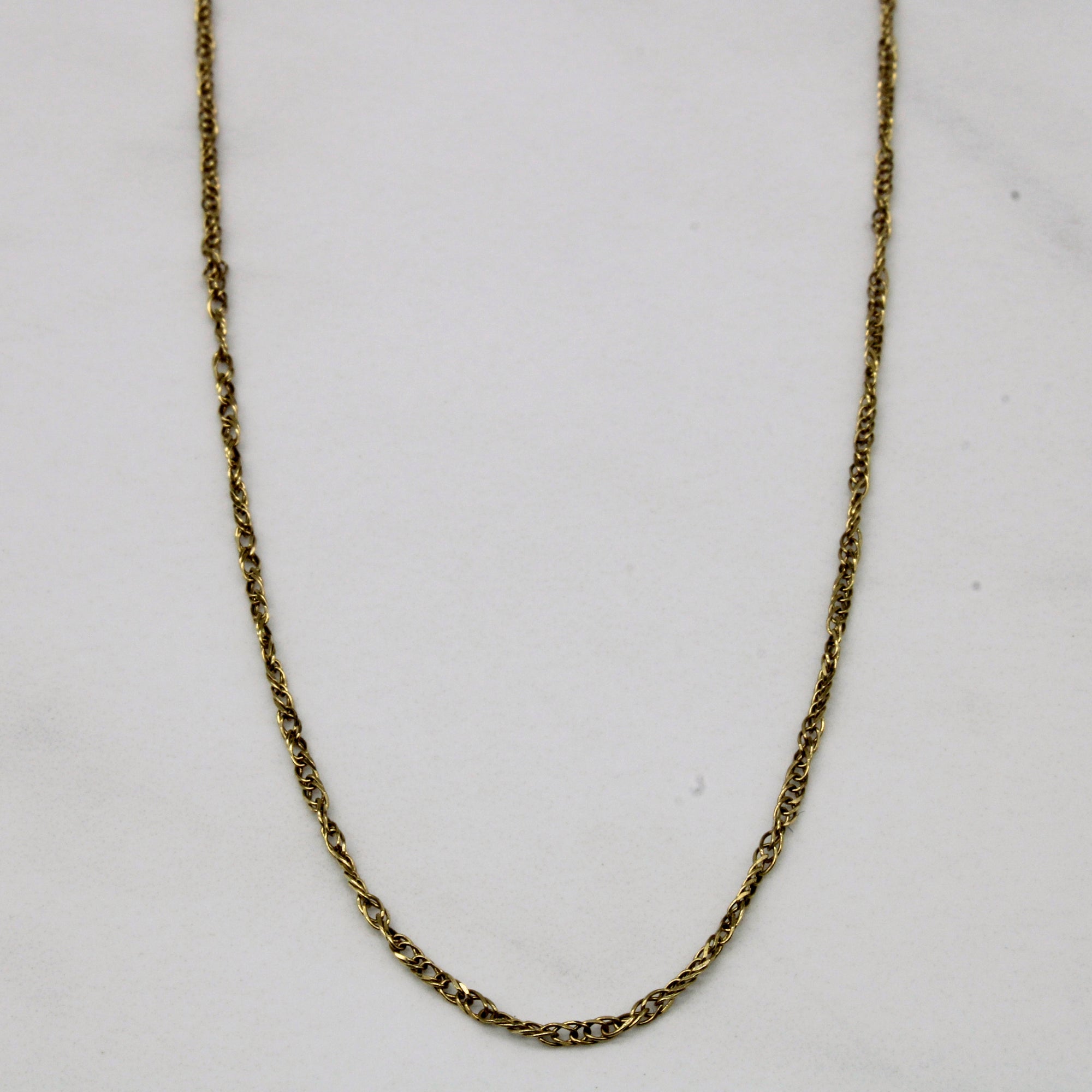 18k yellow gold rope chain Clearance