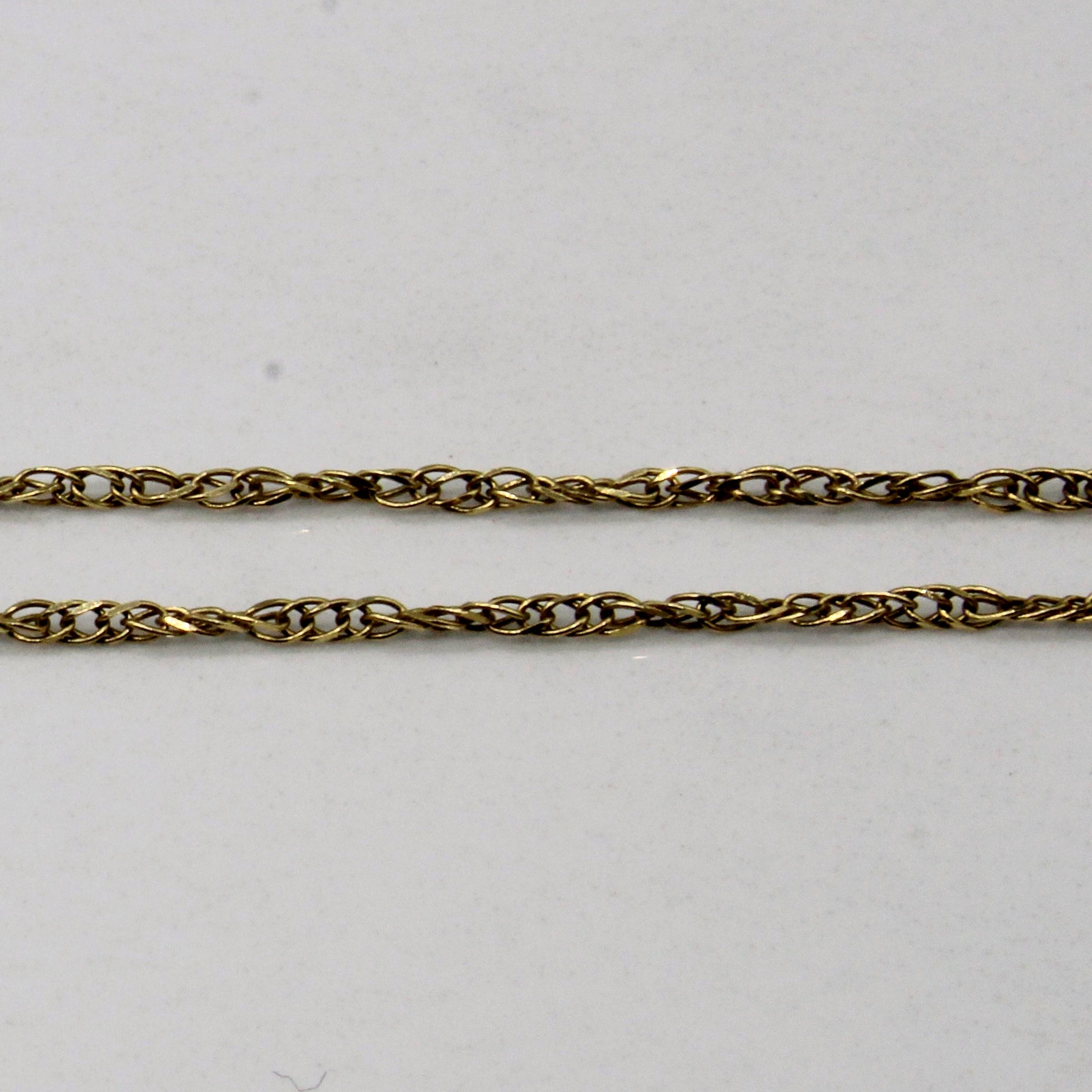 18k Yellow Gold Rope Chain | 18" |