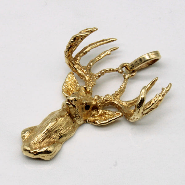 Ruby Stag Pendant | 0.02ctw |