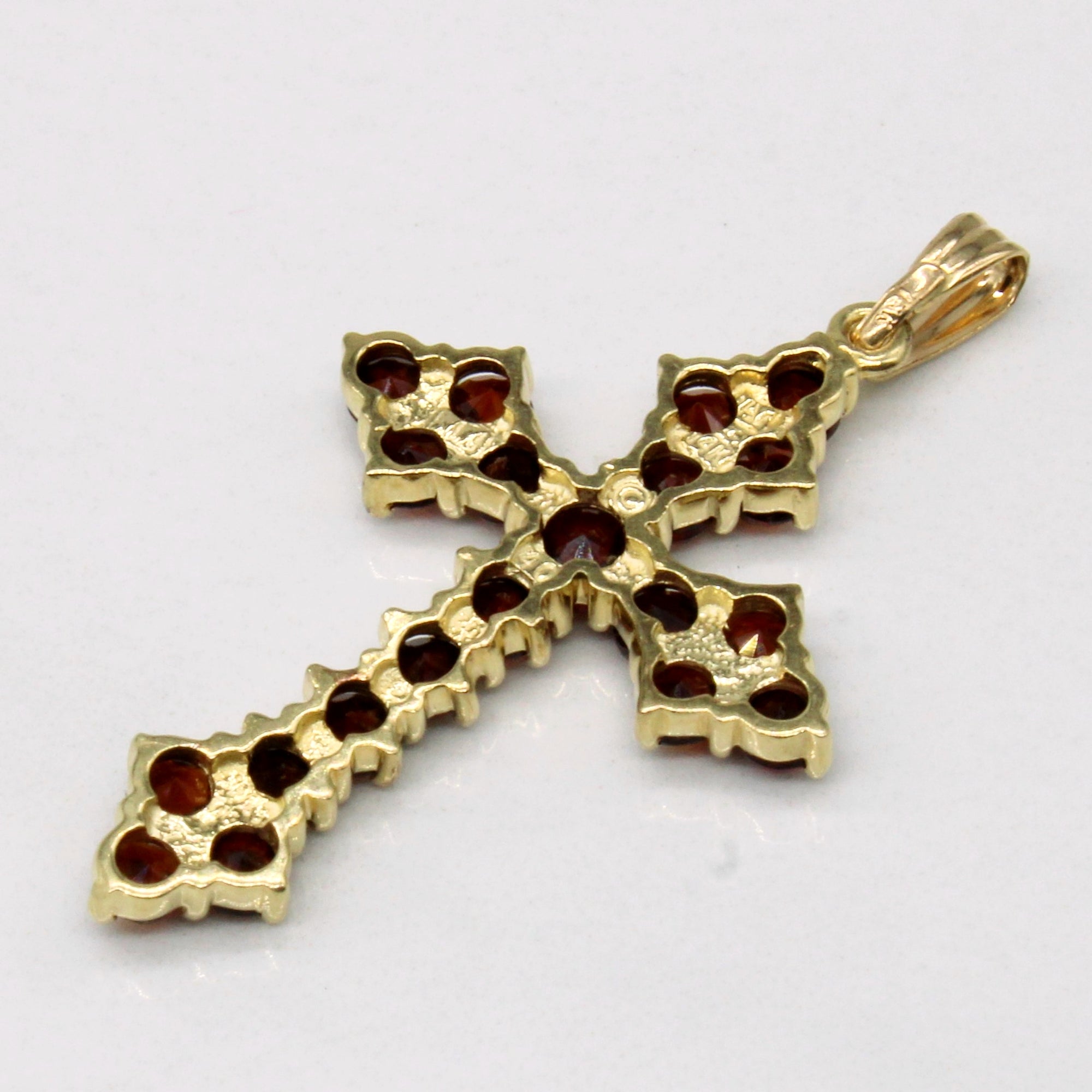 Garnet Cross Pendant | 1.70ctw |