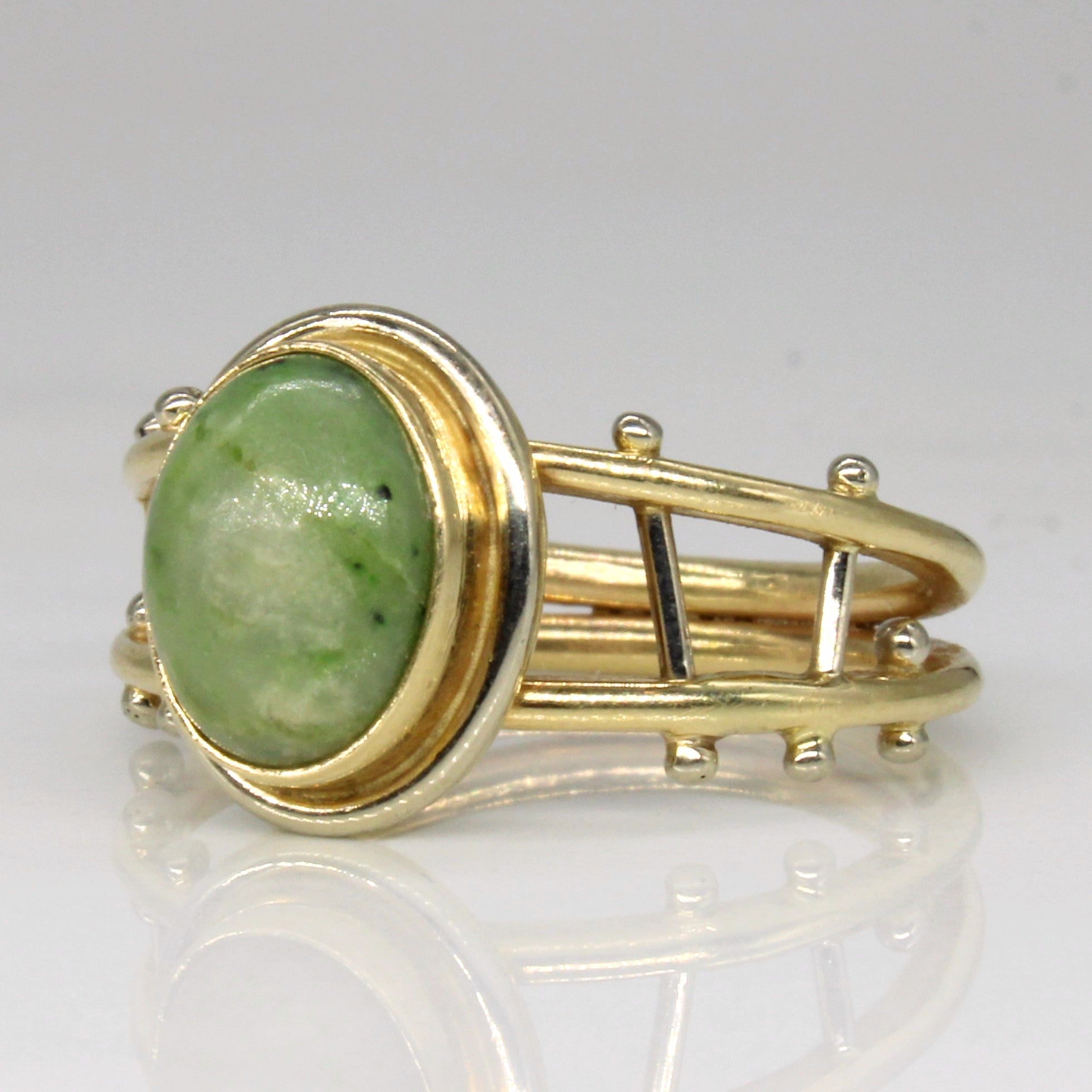 Jadeite Cocktail Ring | 3.60ct | SZ 7.25 |