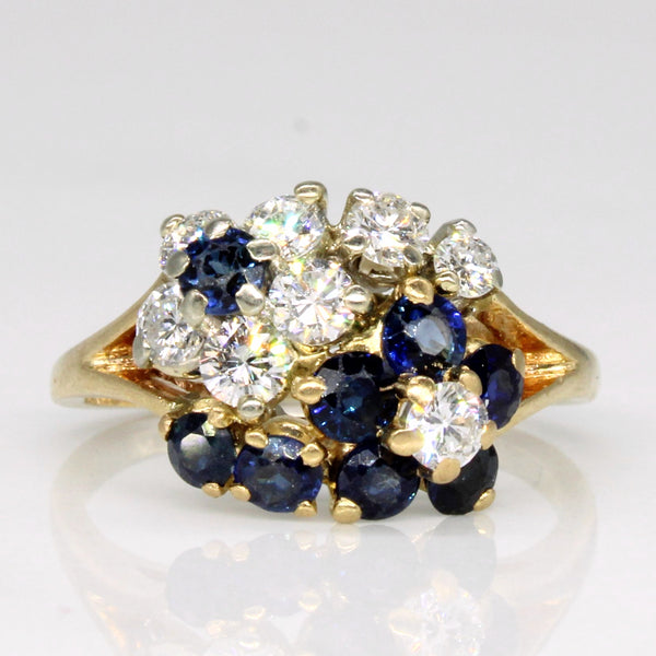 'Birks' Diamond & Sapphire Ring | 0.50ctw, 0.50ctw | SZ 4.5 |