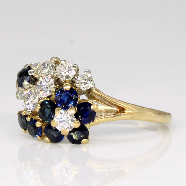 'Birks' Diamond & Sapphire Ring | 0.50ctw, 0.50ctw | SZ 4.5 |