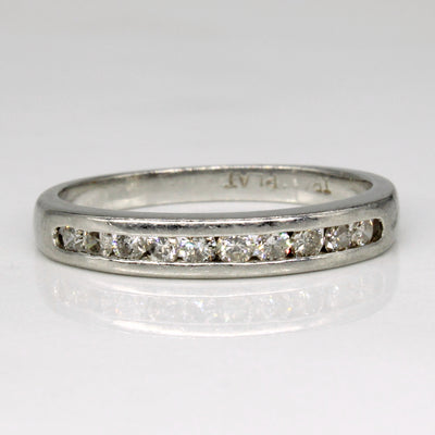 Channel Set Diamond Ring | 0.25ctw | SZ 6.25 |