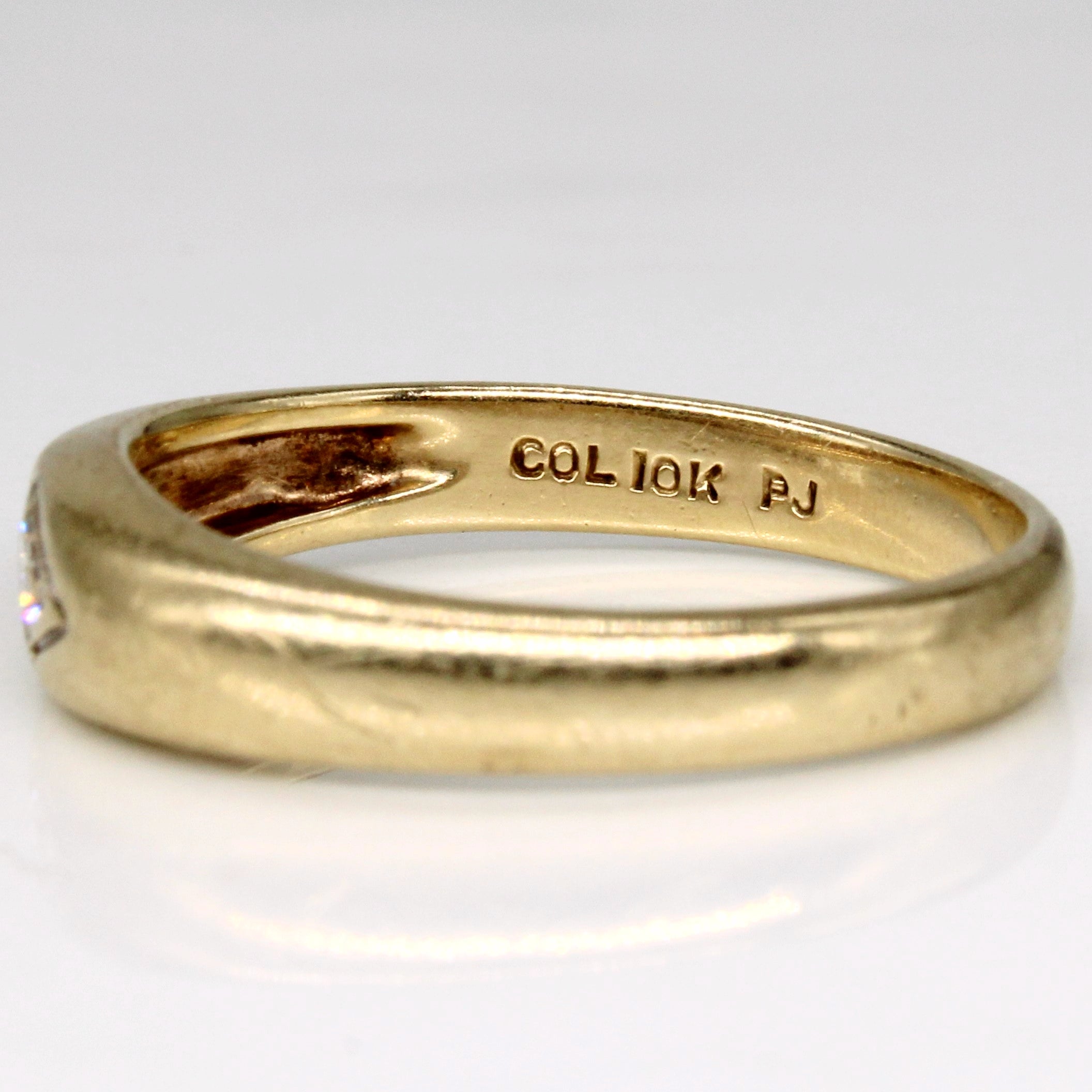 Bague en diamant unique | 0,12 ct | Taille 8,5 | 