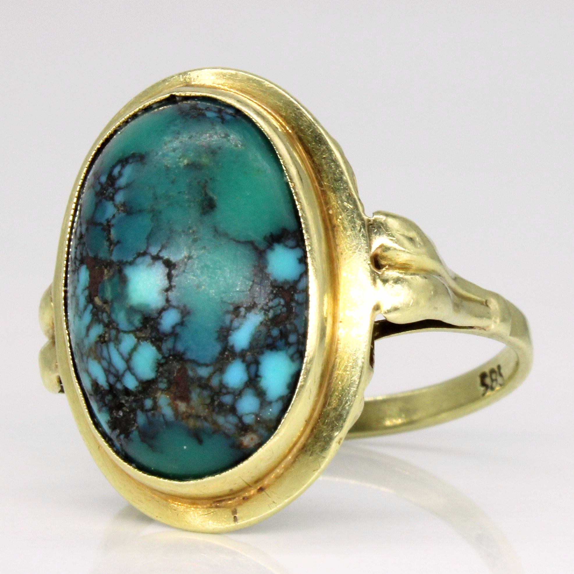 Turquoise Cocktail Ring | 6.60ct | SZ 6.5 |