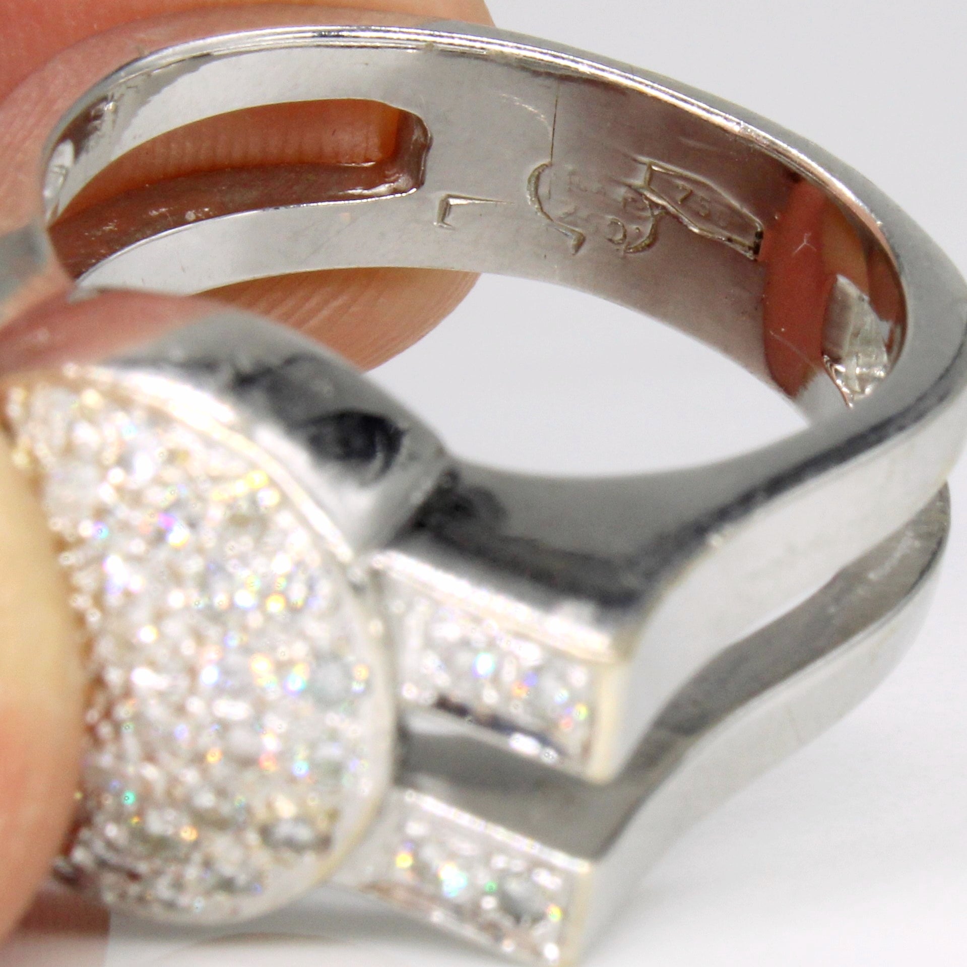 Pave Set Diamond Ring | 0.50ctw | SZ 8 |