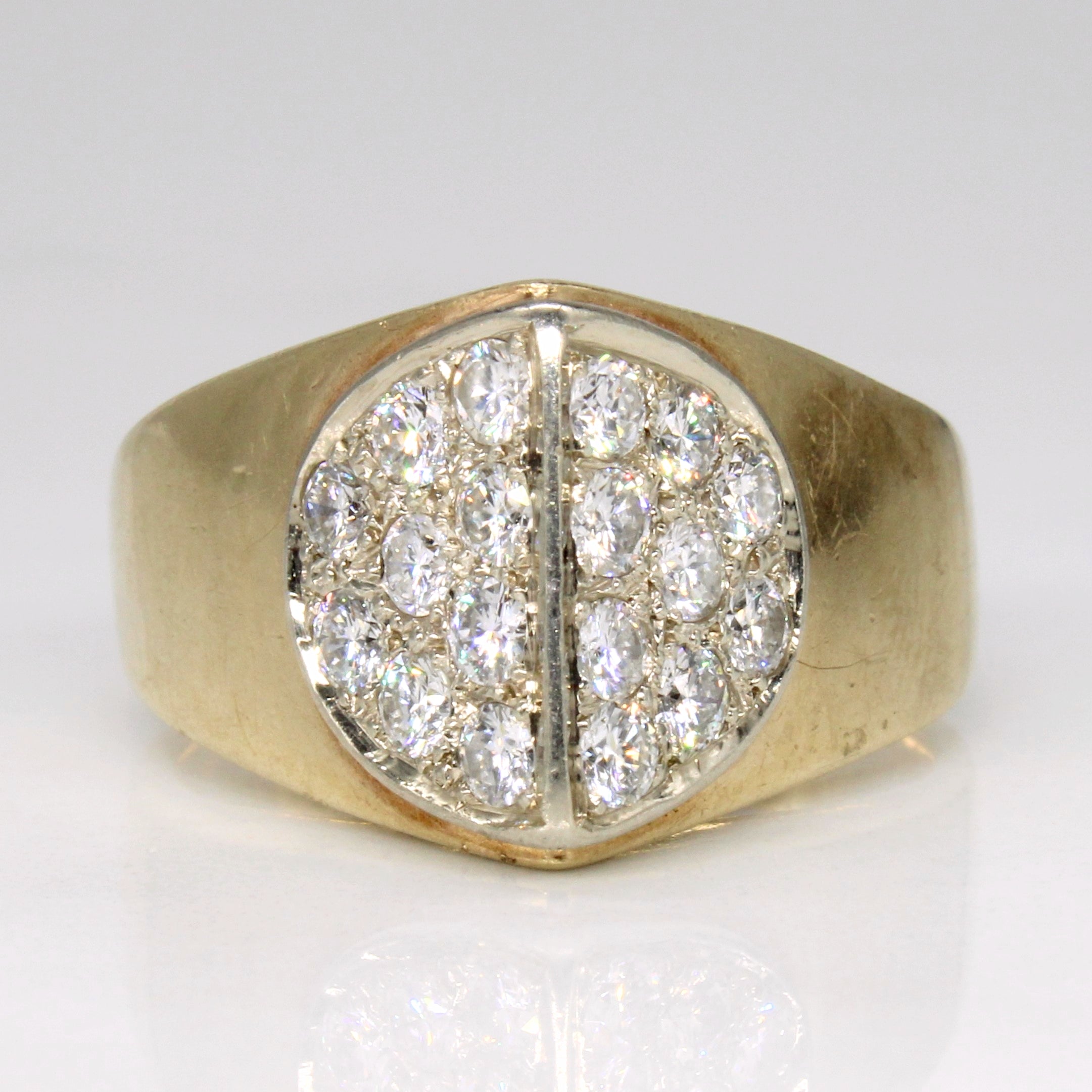 Pave Set Diamond Ring | 1.00ctw | SZ 8.25 |