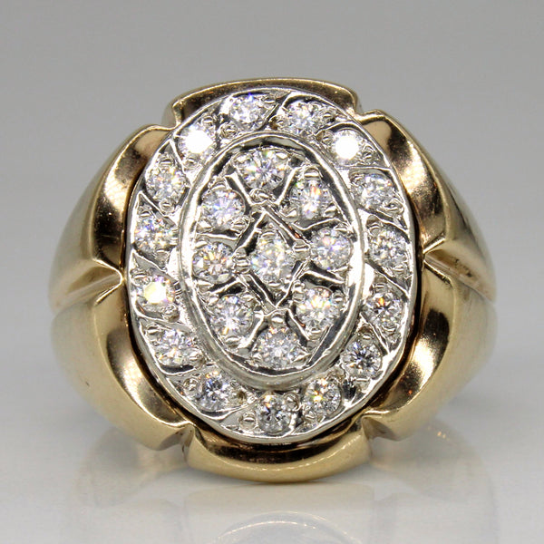 Diamond Cocktail Ring | 0.65ctw | SZ 9.25 |
