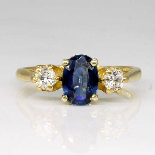 Sapphire & Diamond Engagement Ring | 0.65ct, 0.24ctw | SZ 5 |