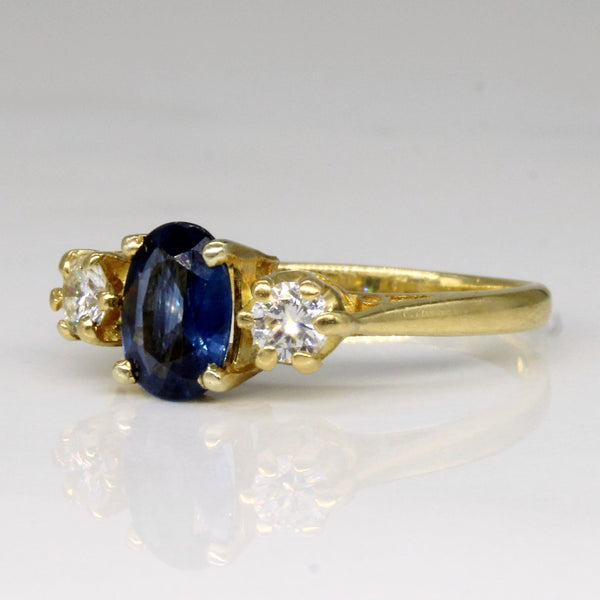 Sapphire & Diamond Engagement Ring | 0.65ct, 0.24ctw | SZ 5 |