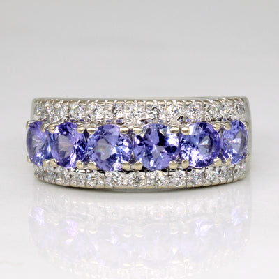 Tanzanite & Diamond Cocktail Ring | 1.32ctw, 0.26ctw | SZ 6.75 |