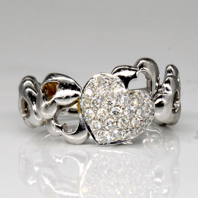 Diamond Heart Ring | 0.27ctw | SZ 5.25 |