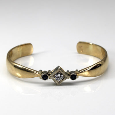 Diamond & Sapphire Gold Bracelet | 0.37ct | 0.24ctw | 5