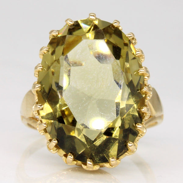 Citrine Cocktail Ring | 10.50ct | SZ 7 |