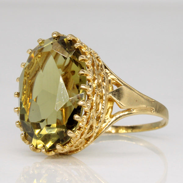 Citrine Cocktail Ring | 10.50ct | SZ 7 |