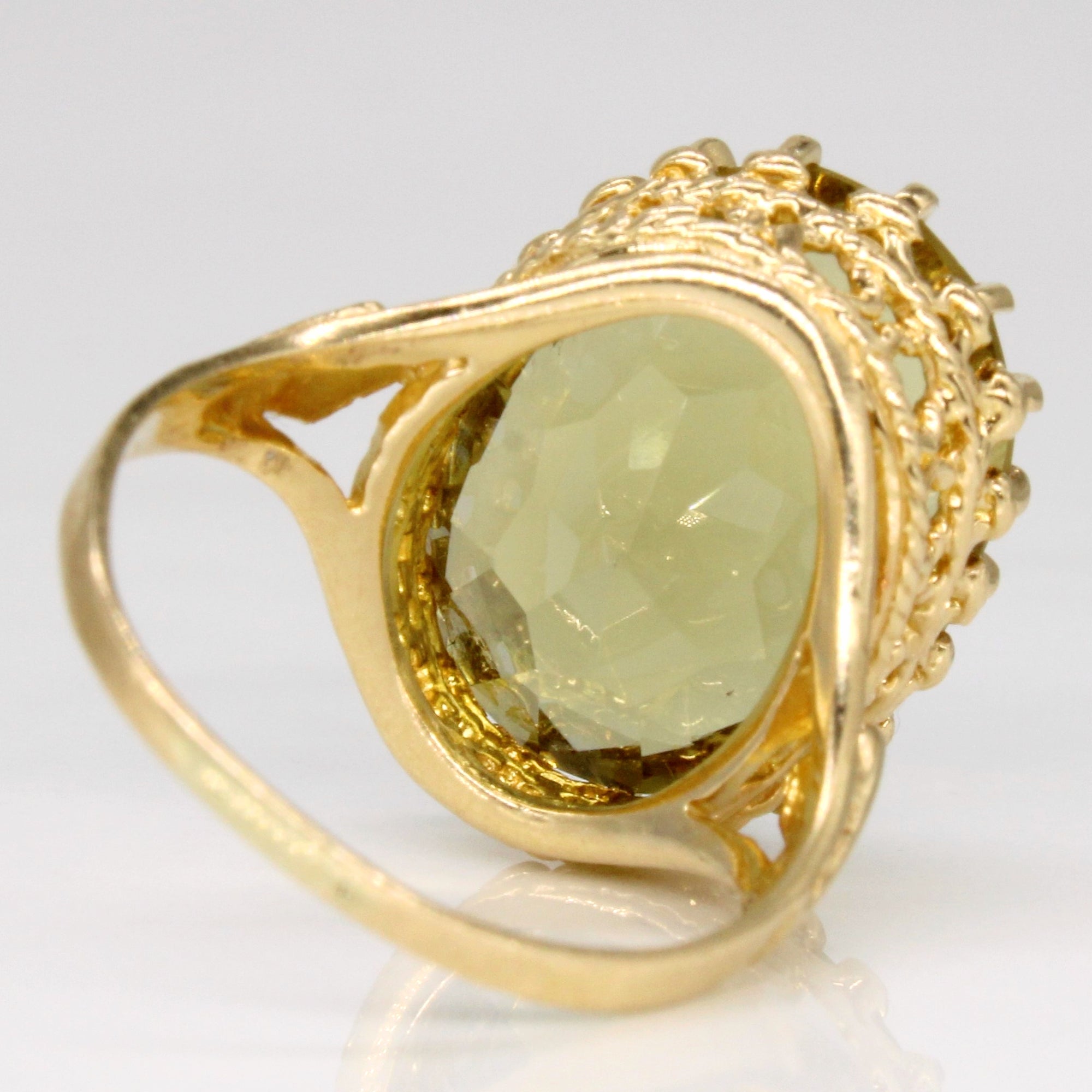 Citrine Cocktail Ring | 10.50ct | SZ 7 |