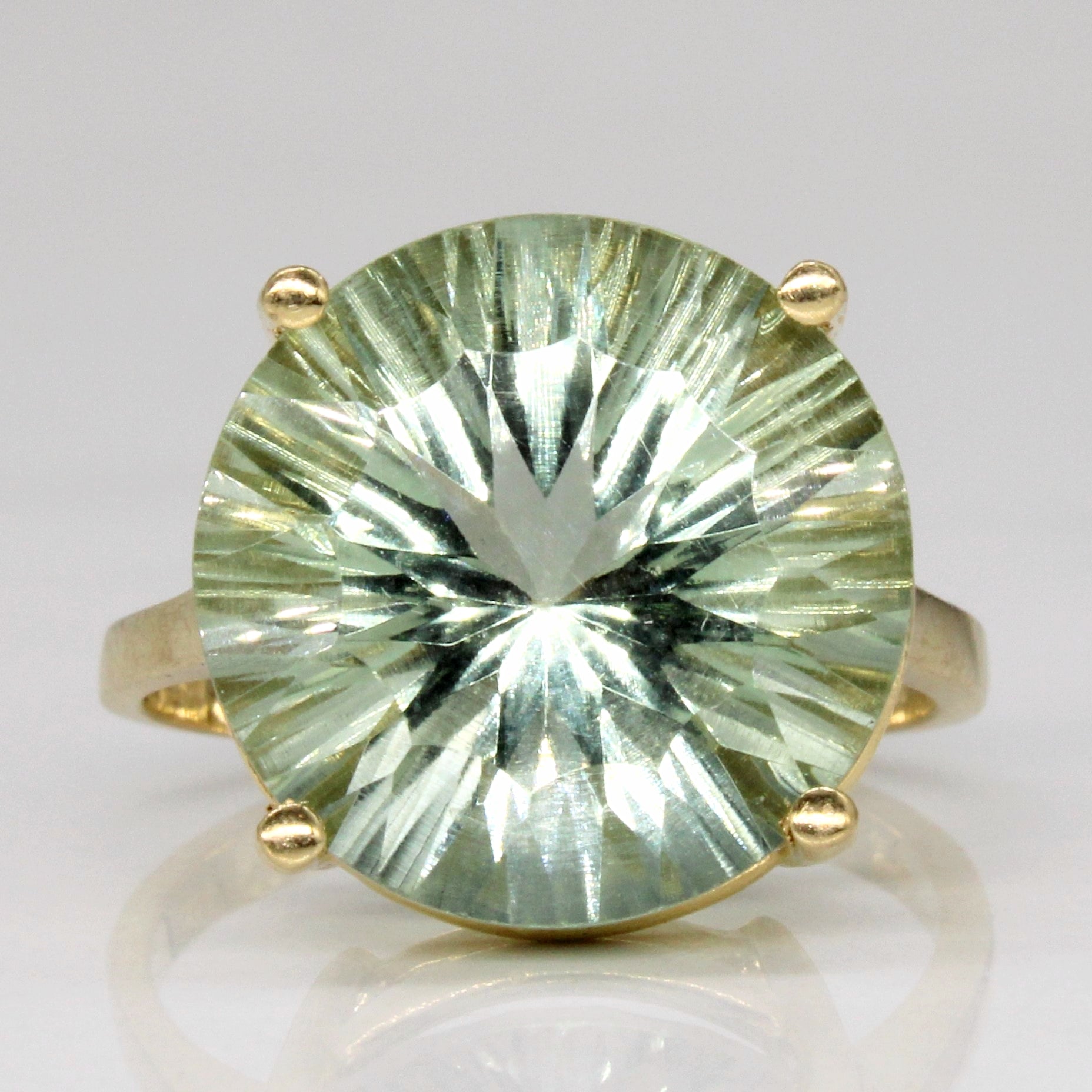 Fancy Round Cut Quartz | 10.10ct | SZ 7.5 |