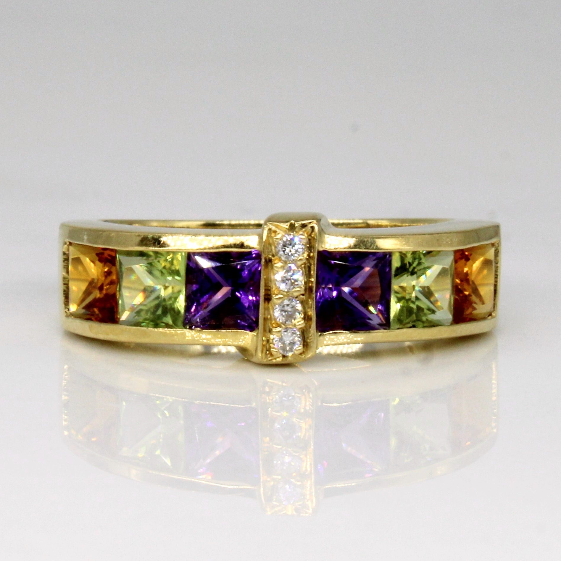 Multi Gem Cocktail Ring | 2.04ctw | SZ 7 |