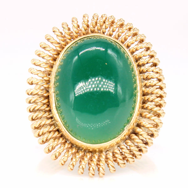 Agate Cocktail Ring | 7.50ct | SZ 6.5 |