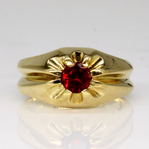Synthetic Ruby Ring | 0.25ct | SZ 2.25 |