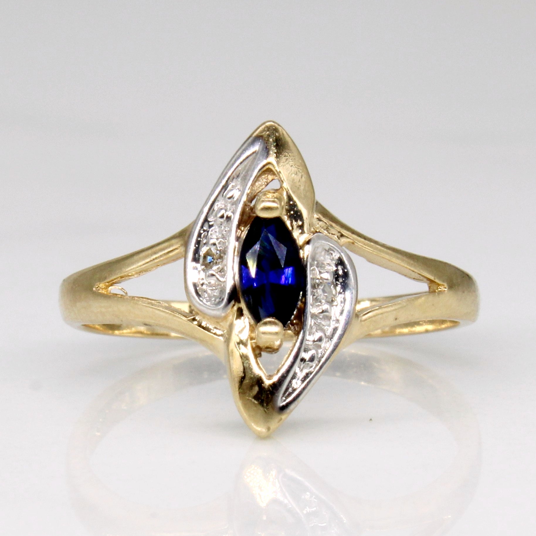 Sapphire & Diamond Ring | 0.13ct, 0.02ctw | SZ 4.75 |
