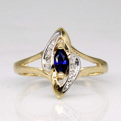 Sapphire & Diamond Ring | 0.13ct, 0.02ctw | SZ 4.75 |