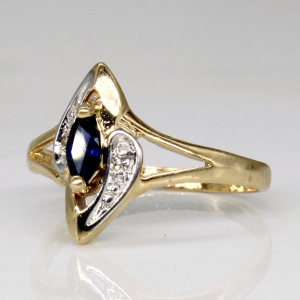 Sapphire & Diamond Ring | 0.13ct, 0.02ctw | SZ 4.75 |