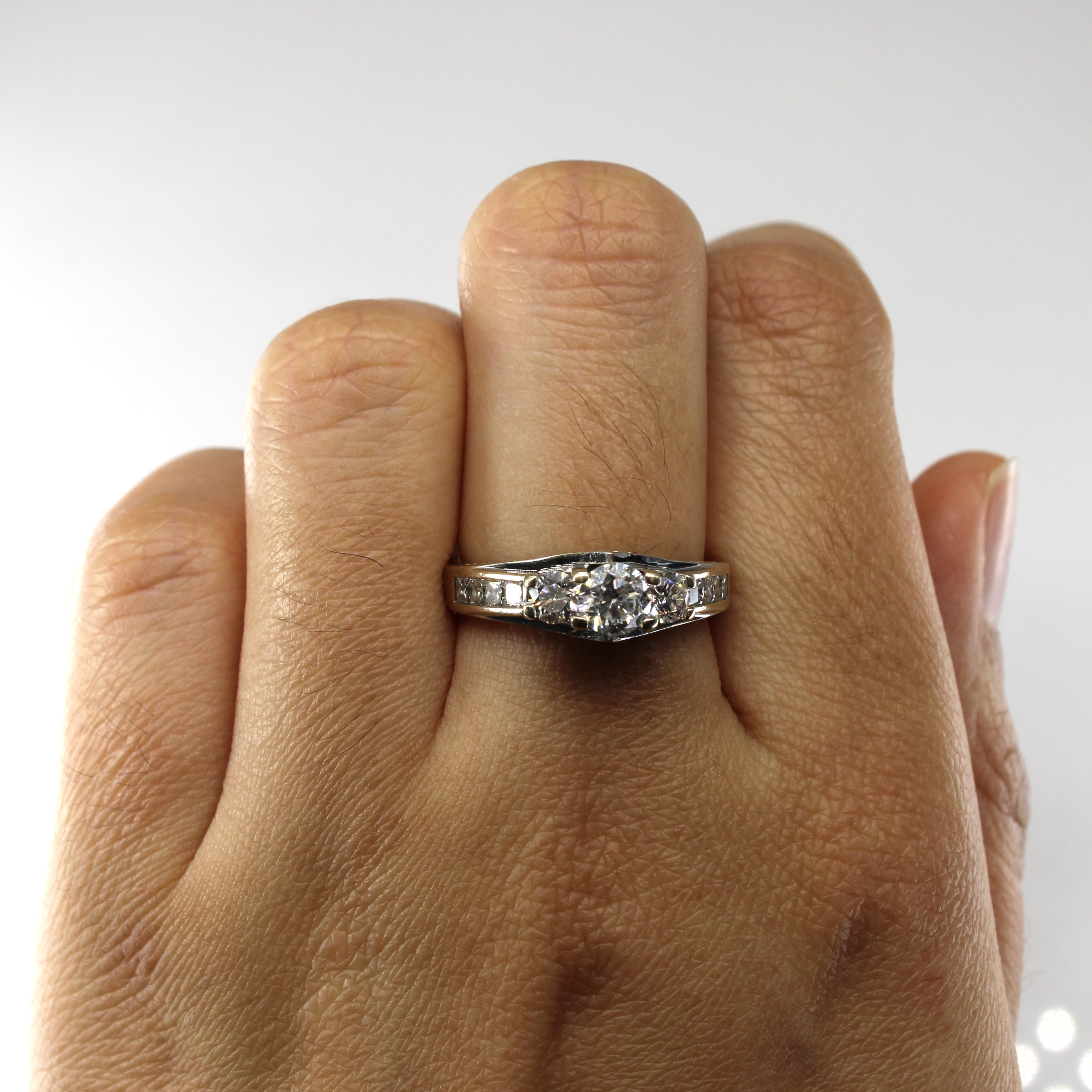 Three Stone Diamond with Accents Ring | 1.58ctw | SZ 6.5 |